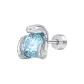 Blue Snake-Shaped Stud Earrings[Single]