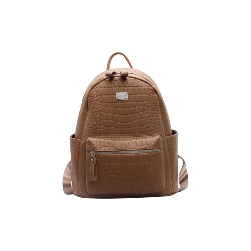 Yalu PU Backpack Trumpets Women's Ecru/Silver/Gray/Black/Khaki/Brown/Coffee-17