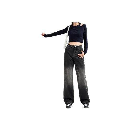 FAWENXIANGZI Jeans Women's Black