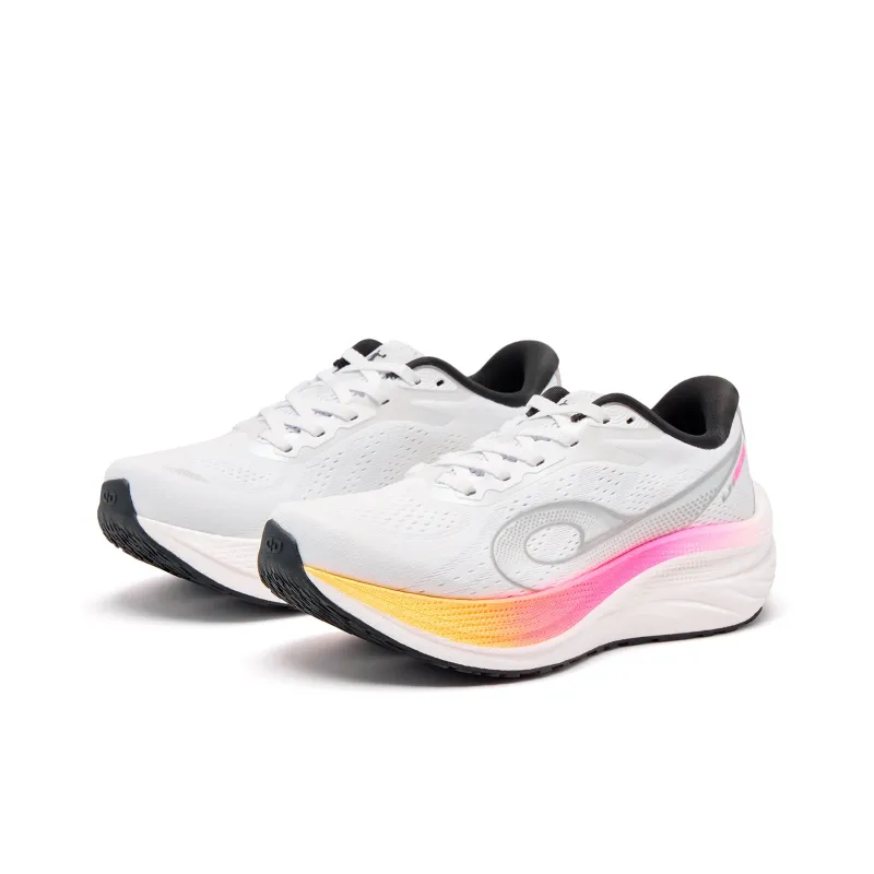QIAODAN Navigation 600 Anti Slip Wear Resistant Low Top Casual Running Shoes Women's White Black-2