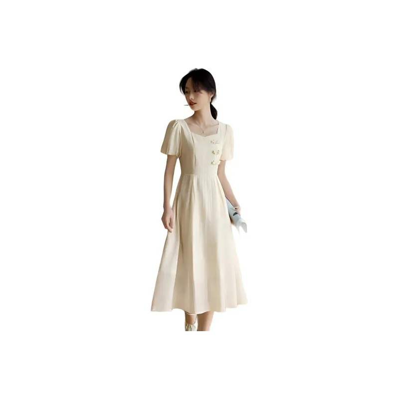 Mo Han Yi Mei Short Sleeved Dress Women's-0