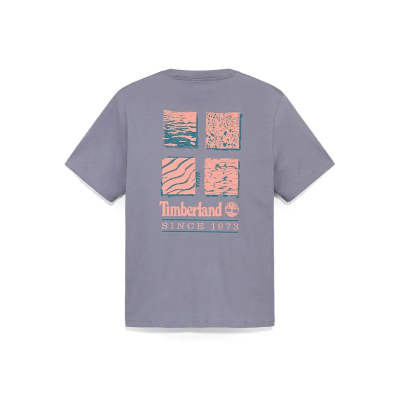 Timberland T Shirt Men's Light Purple-1