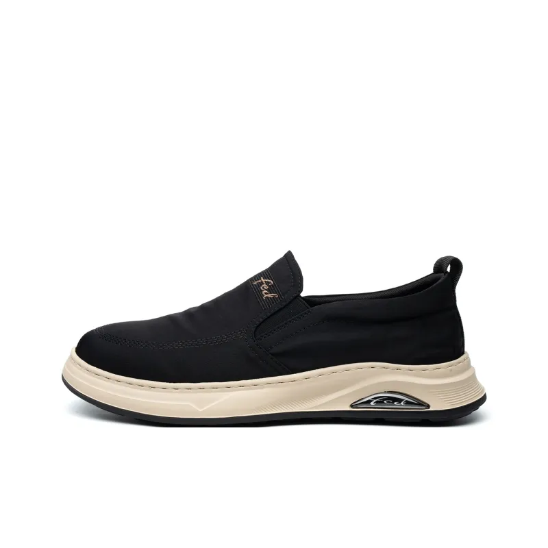 FED Men's Casual Shoes Men Low Top Black-0