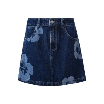Self Who Denim Short Skirts Women's