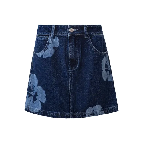 Self Who Denim Short Skirts Women's