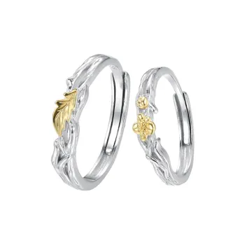 TAOHUAZHAOZHAO S 999 Fine Silver Rings Unisex