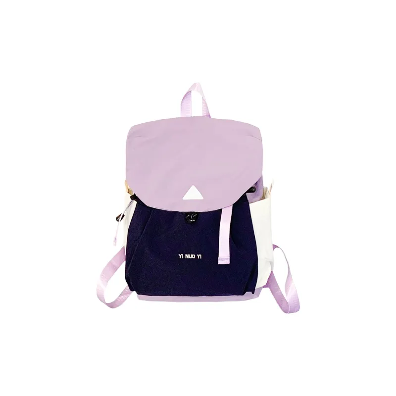 Meow In The Grass Nylon Fabric Backpack Unisex Multicolor-10