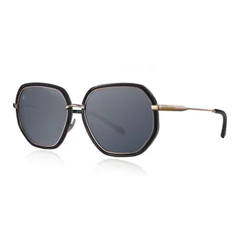 VEGOOS TR/Memory Plastic Metal Alloy Stainless Steel Irregular Shape Sunglasses Women's