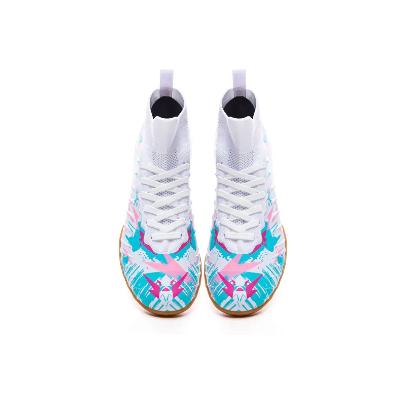 FEELACES Artificial Ground, Indoor Cushioning, Slip Resistant, And Abrasion Resistant Soccer Shoes Unisex-8