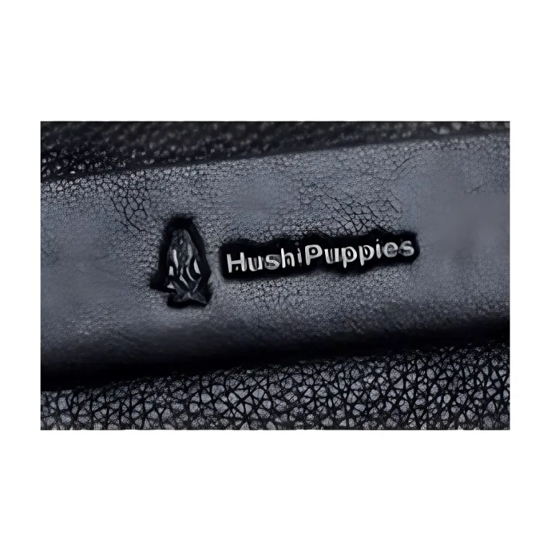 Hush Puppies Cow Leather Crossbody Bag, Shoulder Bag Men's Black-6