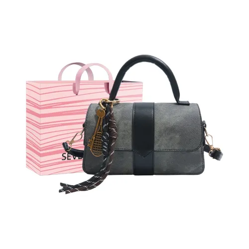 SEVENMOONS PU Shoulder Bag, Handbag Women's Black/Blue/Khaki