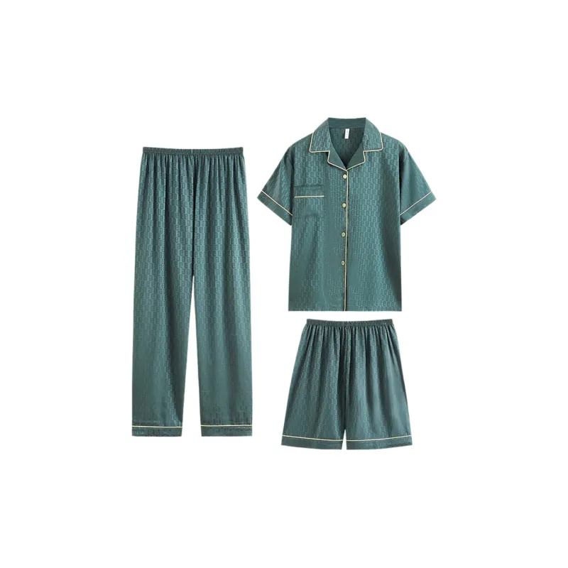 YUZHAOLIN Pajama Set Spring And Summer Men's-0