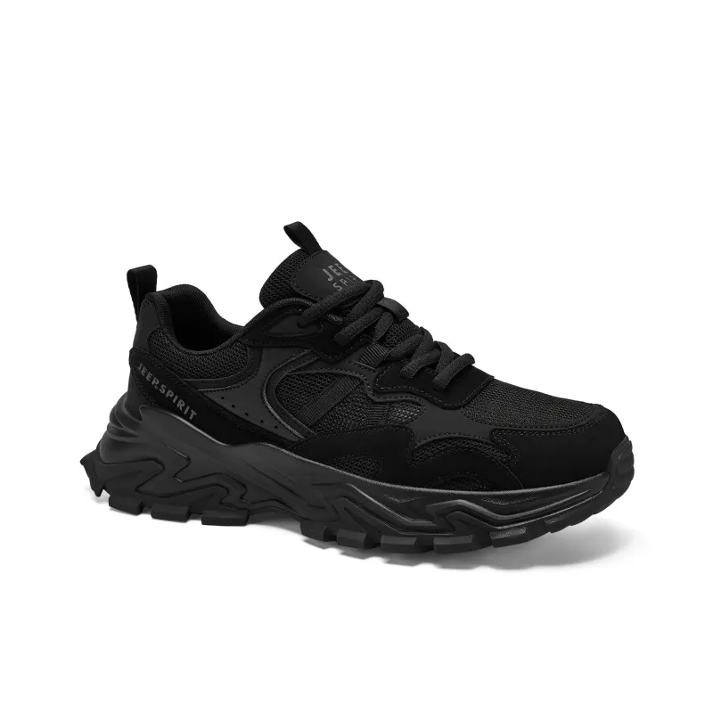 JEEP SPIRIT Low Top Chunky Sneakers Men's Black-3
