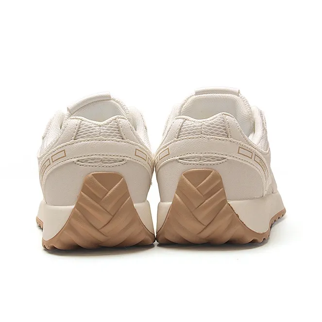 STUR YSN Breathable And Lightweight Low Top Casual Shoes Unisex White Khaki-3