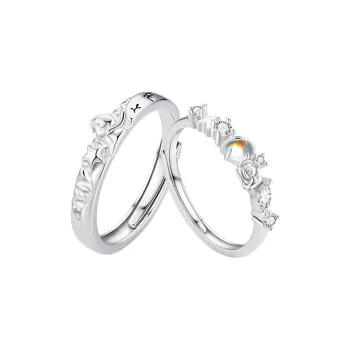 CHINA GOLD S925 Silver Rings Unisex