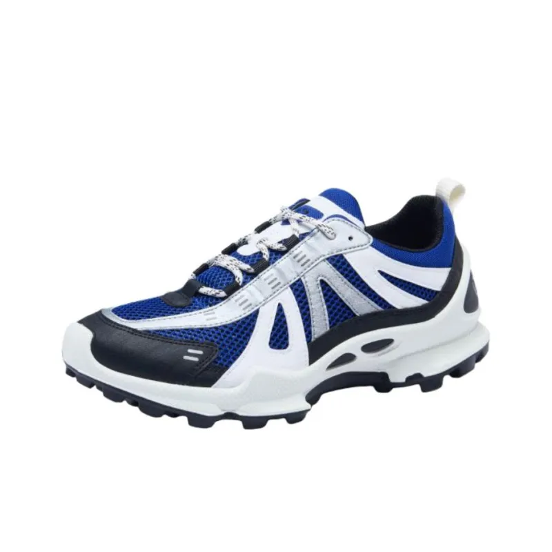 Ecco Biom C Trail Abrasion Resistant Low Top Hiking Shoes Men's Blue Black-0