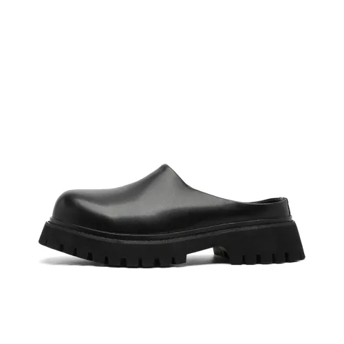 LUOMAIKE Rubber Sole Quiet Closed Toe Slippers Men's