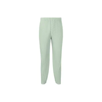 Homme Plissé Issey Miyake Casual Pants Men's Turquoise