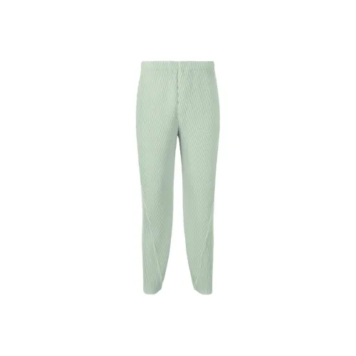 Homme Plissé Issey Miyake Casual Pants Men's Turquoise