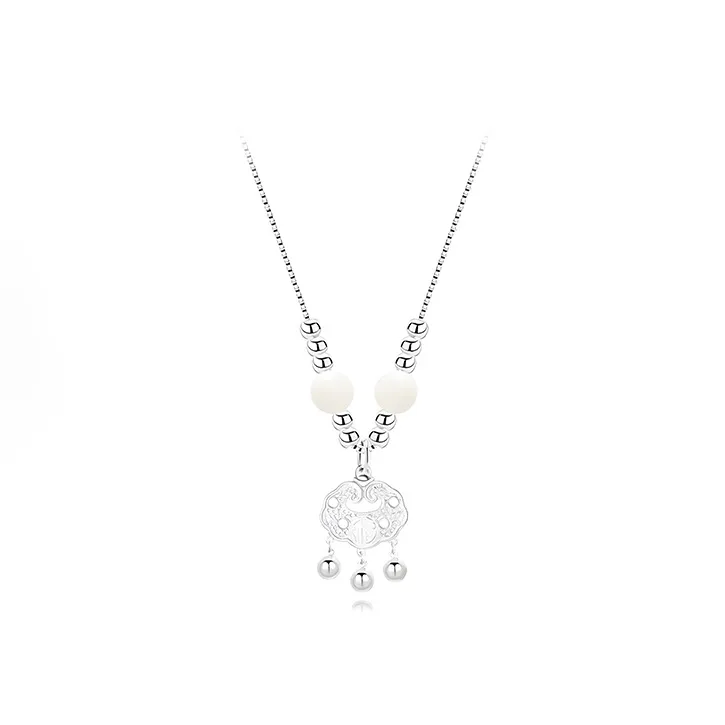 RboySe Alloy Necklaces Women's Silver-0