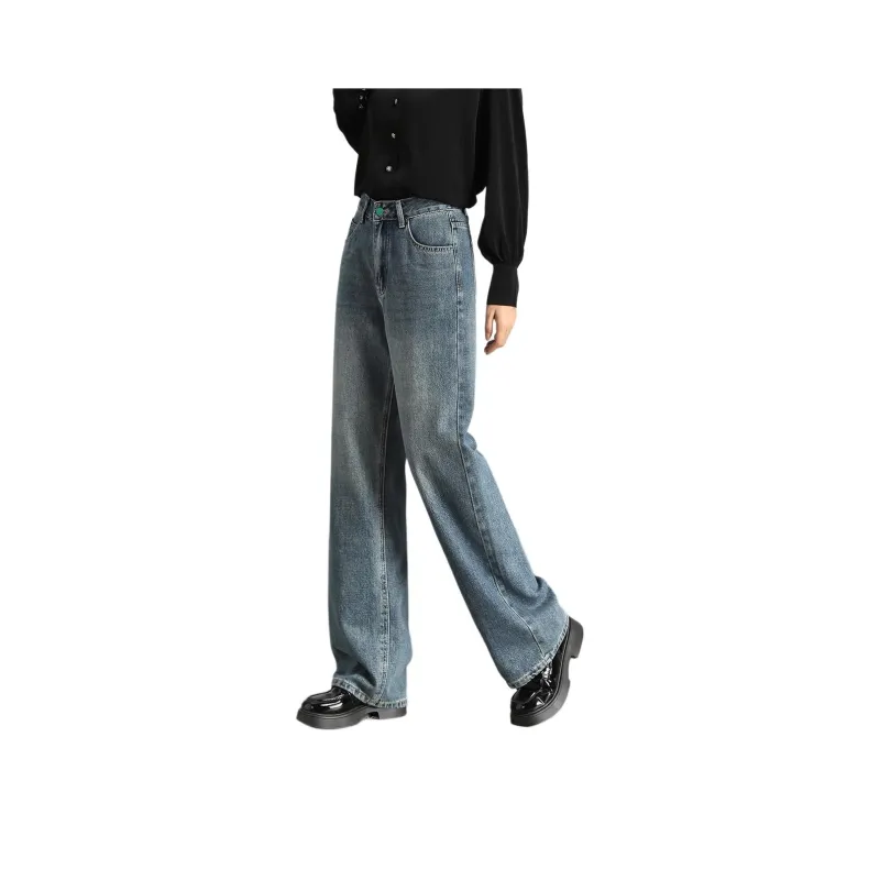 FAWENXIANGZI Jeans Women's Blue-1