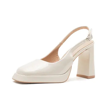 Zubumei Chunky Heel High Heels 9CM Women's