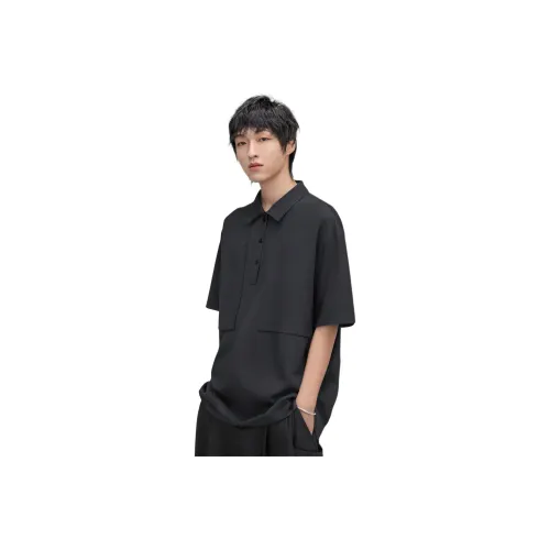 HERBEL Polo Shirts Men Black