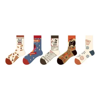 Gentle Welcome Mid Calf Socks Unisex 5 Pack