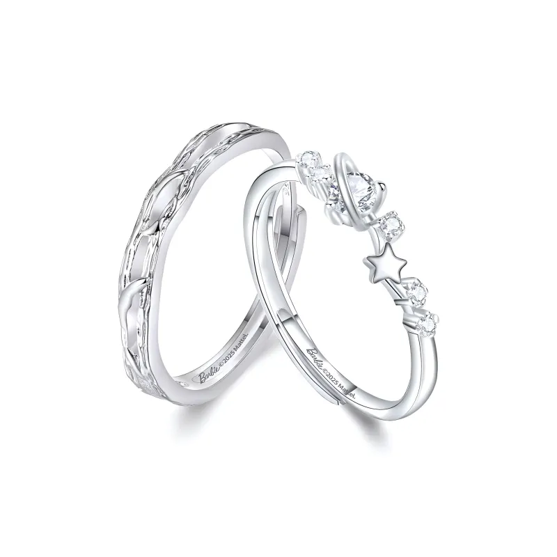 Barbie 999 Fine Silver/925 Sterling Silver Rings Unisex-7