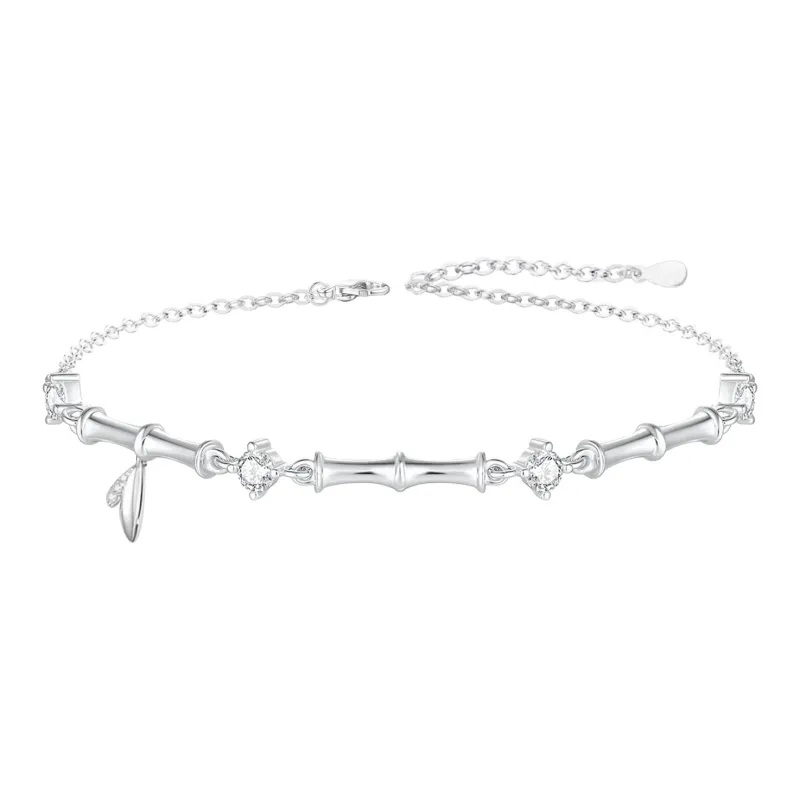 NUSQ Sterling Silver With Zircon Bracelets Women's-10