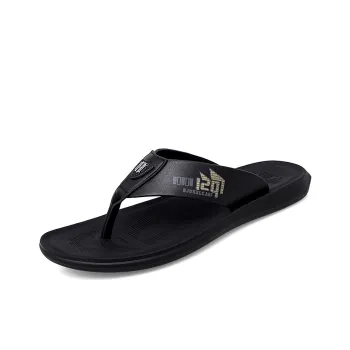 Eminu Rubber Sole Slip Resistant Flip Flops Men's