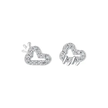 TAOHUAZHAOZHAO 999 Fine Silver Stud Earrings Women's