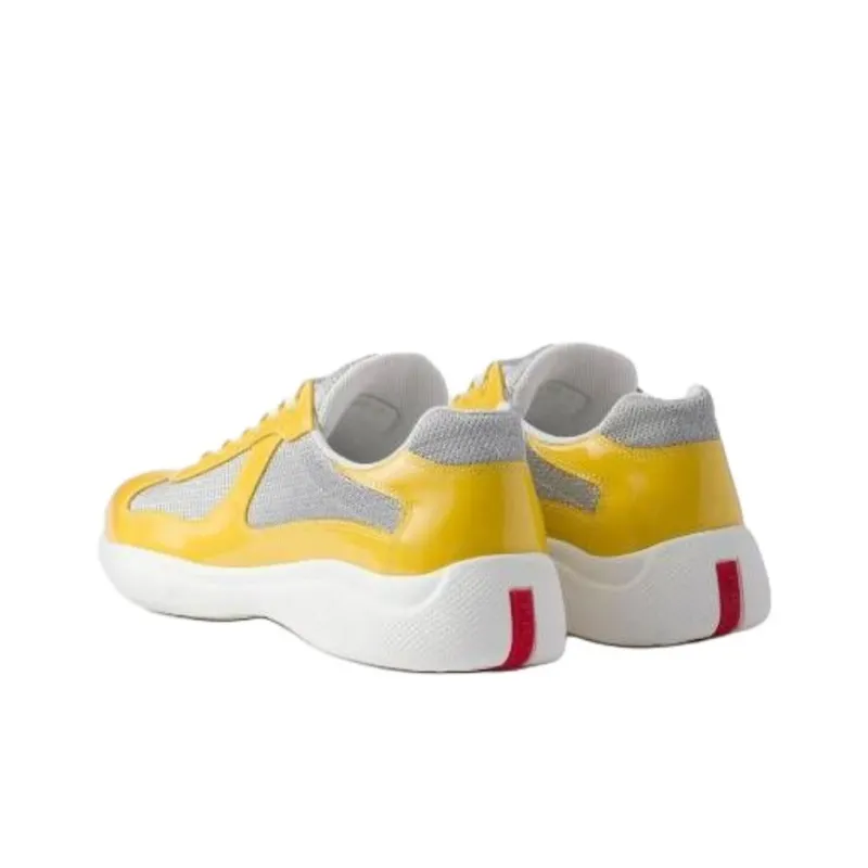 PRADA America's Cup Low Top Casual Shoes Men's Yellow-3