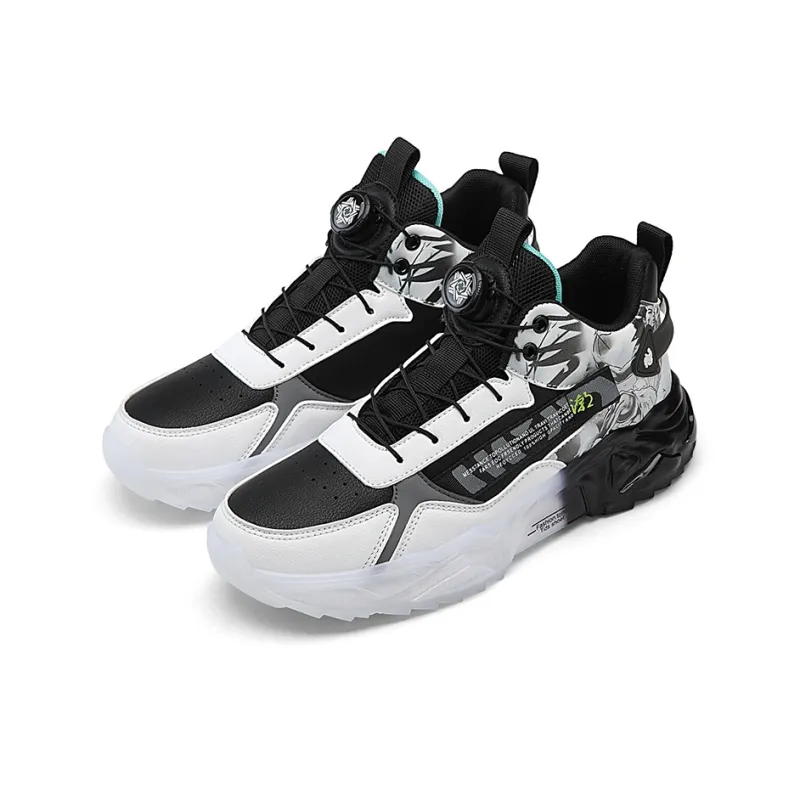 BINGO DUCK Coverage High Top Vintage Basketball Shoes Men's-8