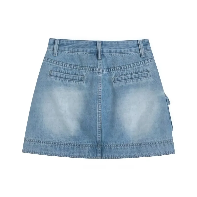 YINLEI Denim Short Skirts Women's-1