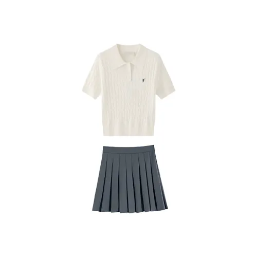 FLIM Two Piece Skirt Sets Women's