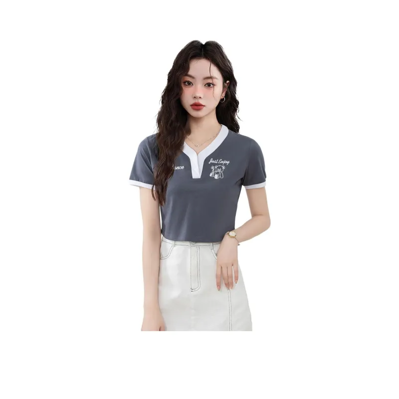 FAWENXIANGZI Regular T Shirt Women's-0