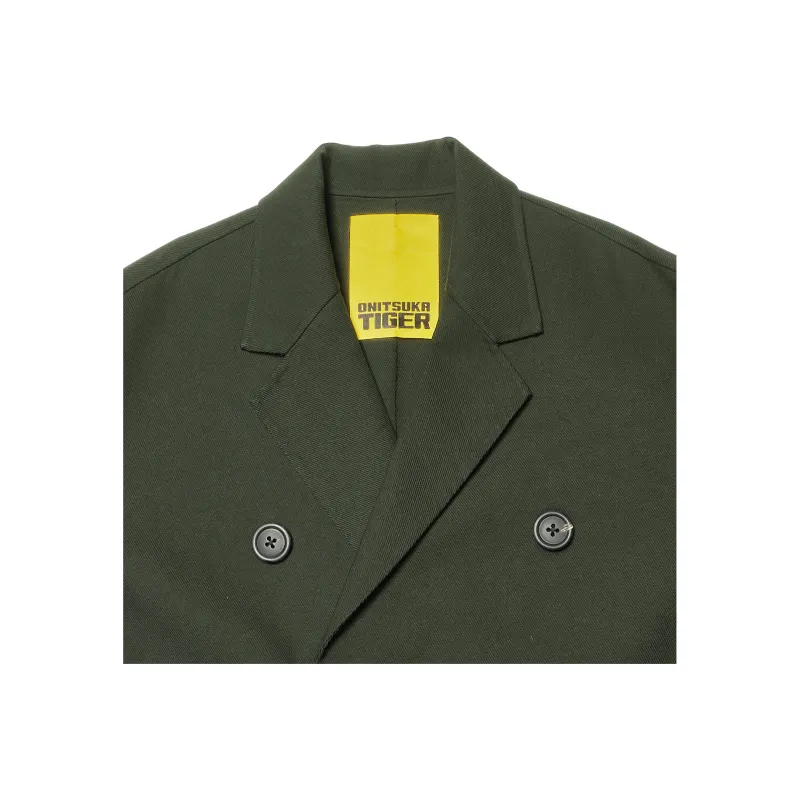 Onitsuka Tiger SS25 Coat Men's Dark Green-2