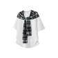White (Black Cyan Plaid)