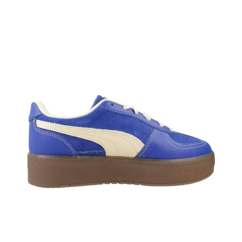 PUMA Palermo Abrasion Resistant Slip Resistant Low Top Skateboard Shoes Women's Bright Blue-1