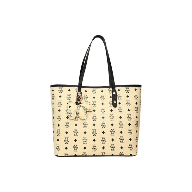 SUN EARTH &U PU Tote Bag, Shoulder Bag Women's Multicolor-3