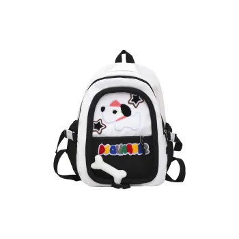 Meow In The Grass Nylon Backpack Women's Multicolor
