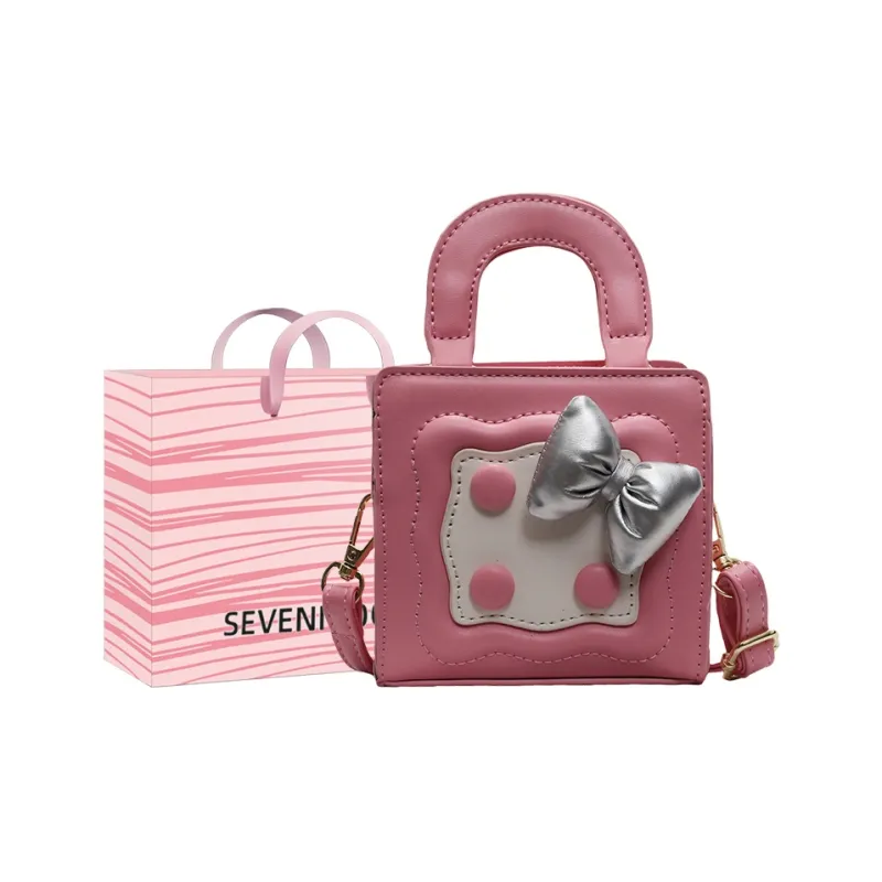 SEVENMOONS PU Crossbody Handbag Women's Silver/Black/Brown/Light Pink/Dark Pink-12