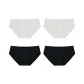 2 Pack White+2 Pack Black