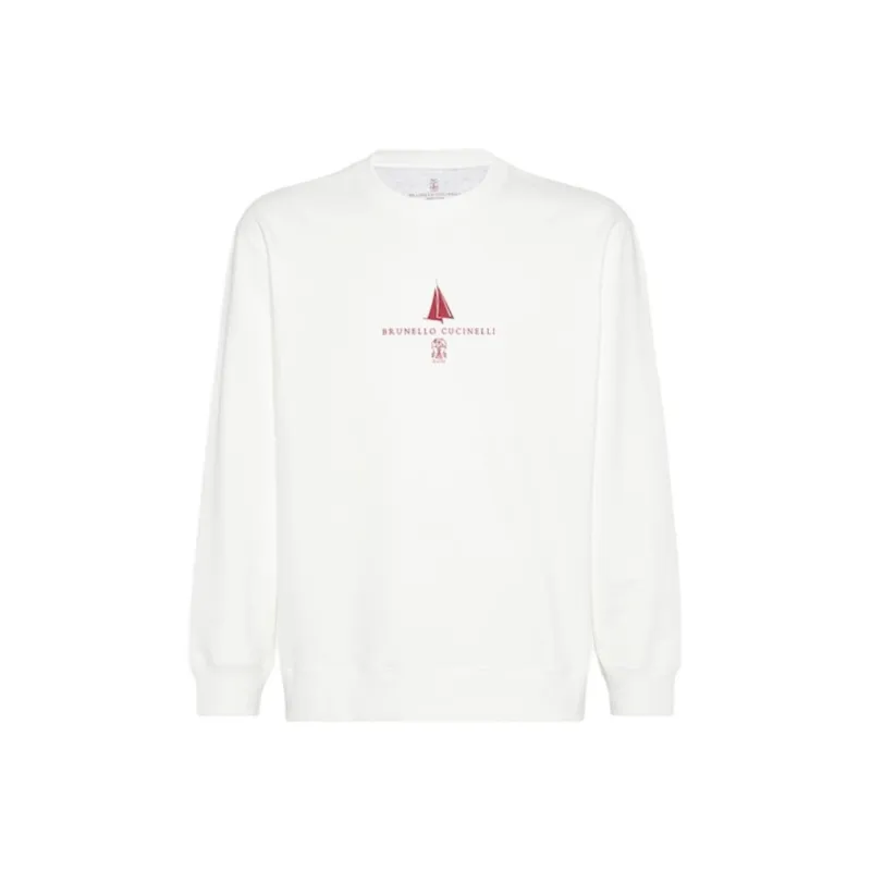 Brunello Cucinelli Logo print Sweatshirt-0