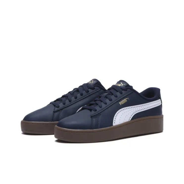 PUMA Anti Slip Wear Resistant Low Top Skateboard Shoes Unisex Blue-2