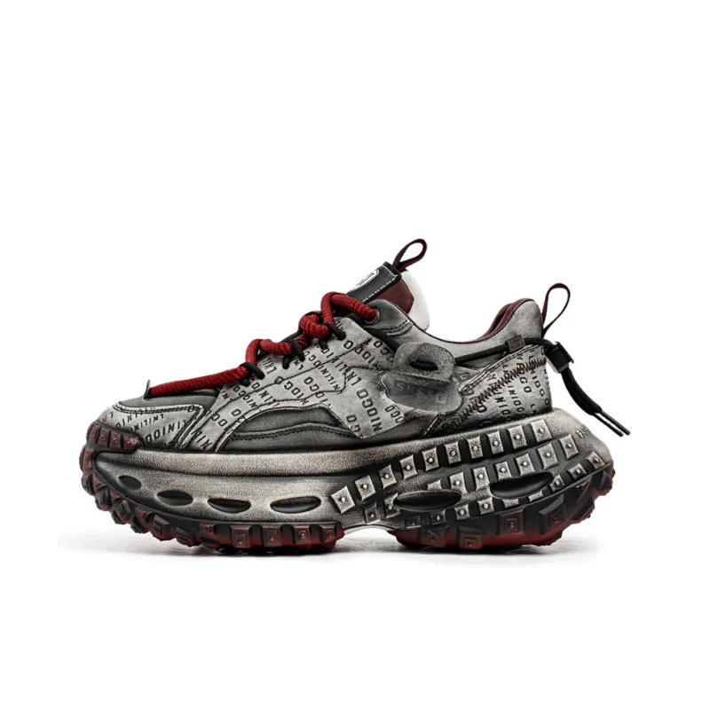 HACKBUTEER Low Top Chunky Sneakers Men's Box Included-7