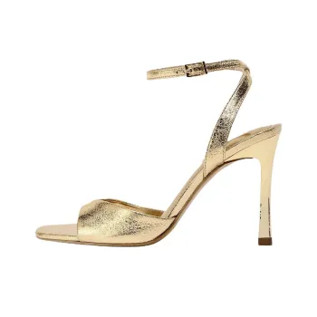 ZARA One Strap Sandals 9.5cm Women's Gold