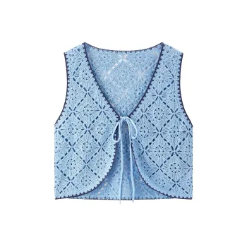 LEDIN Knitwear Women's Light Denim Blue