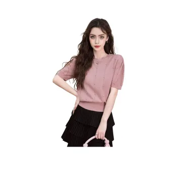 FAWENXIANGZI Puff Sleeve T Shirt Women's